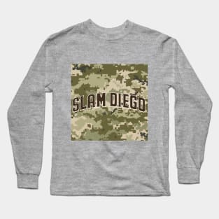 slam diego curve path army pattern Long Sleeve T-Shirt